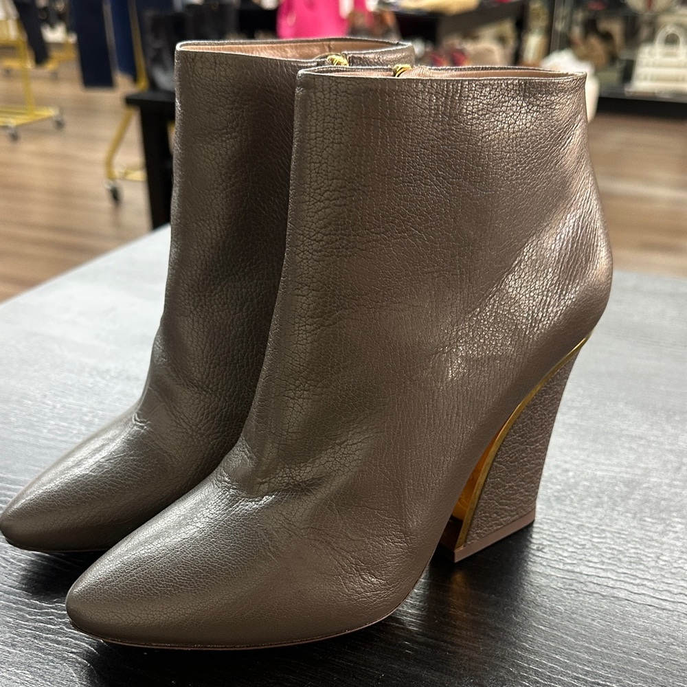 Chloe Taupe Ankle Boots